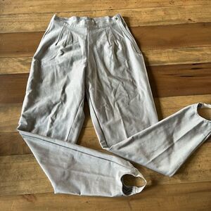 Vintage David David Silver Stirrup Pants - excellent condition
